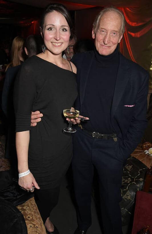 Rebecca Dance with her father, Charles Dance.